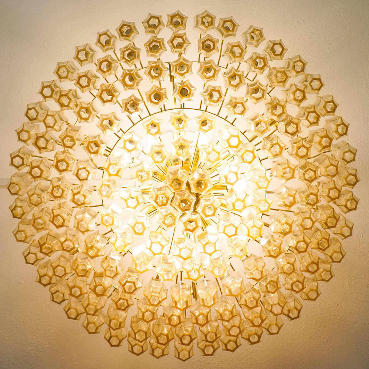 Prismatico 12-Light Amber Ceiling lamp 35"