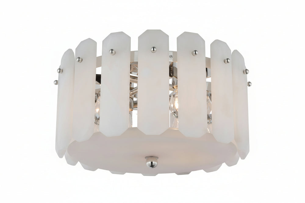 Alabaster Browning Chandelier 15"D -kimoylights