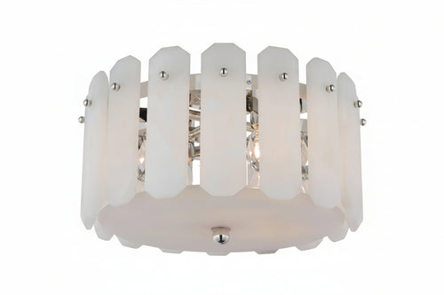Alabaster Browning Chandelier 15"D -kimoylights