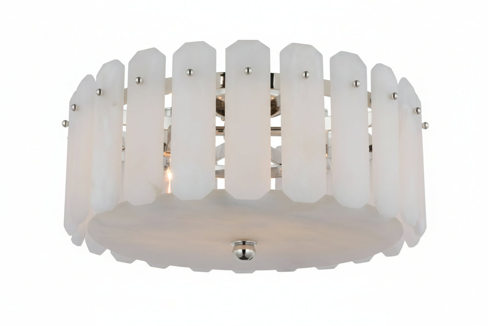 Alabaster Browning Chandelier 18"D - kimoylights
