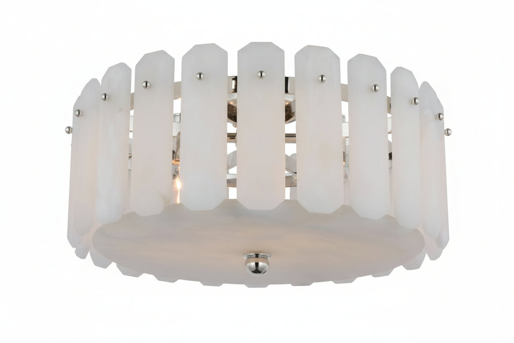 Alabaster Browning Chandelier 18"D - thebelacan