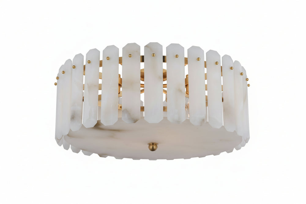 Alabaster Browning Large Chandelier 25"D - thebelacan