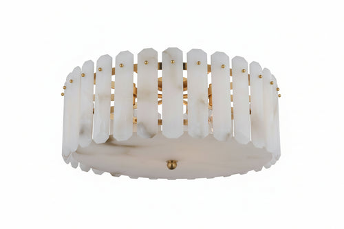 Alabaster Browning Large Chandelier 25"D - thebelacan