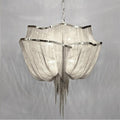 Alisa Luxury Double-Layer Aluminum Chain Tassel Chandelier  - kimoylights