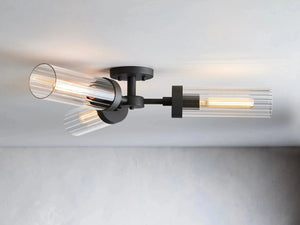 Andreas 3-Light Glass Flushmount