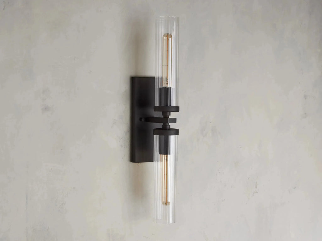 Andreas 2-Light Glass Wall Sconce