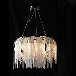 Alisa Luxury Aluminum Chain Tassel Chandelier  - kimoylights
