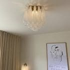Murano Ceiling lamp 32 Drops Transparent