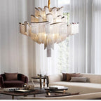 Alisa Luxury Flower Chain Tassel Chandelier - kimoylights