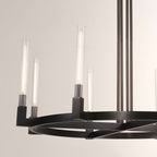 Cannele Glass Round Chandelier 36''