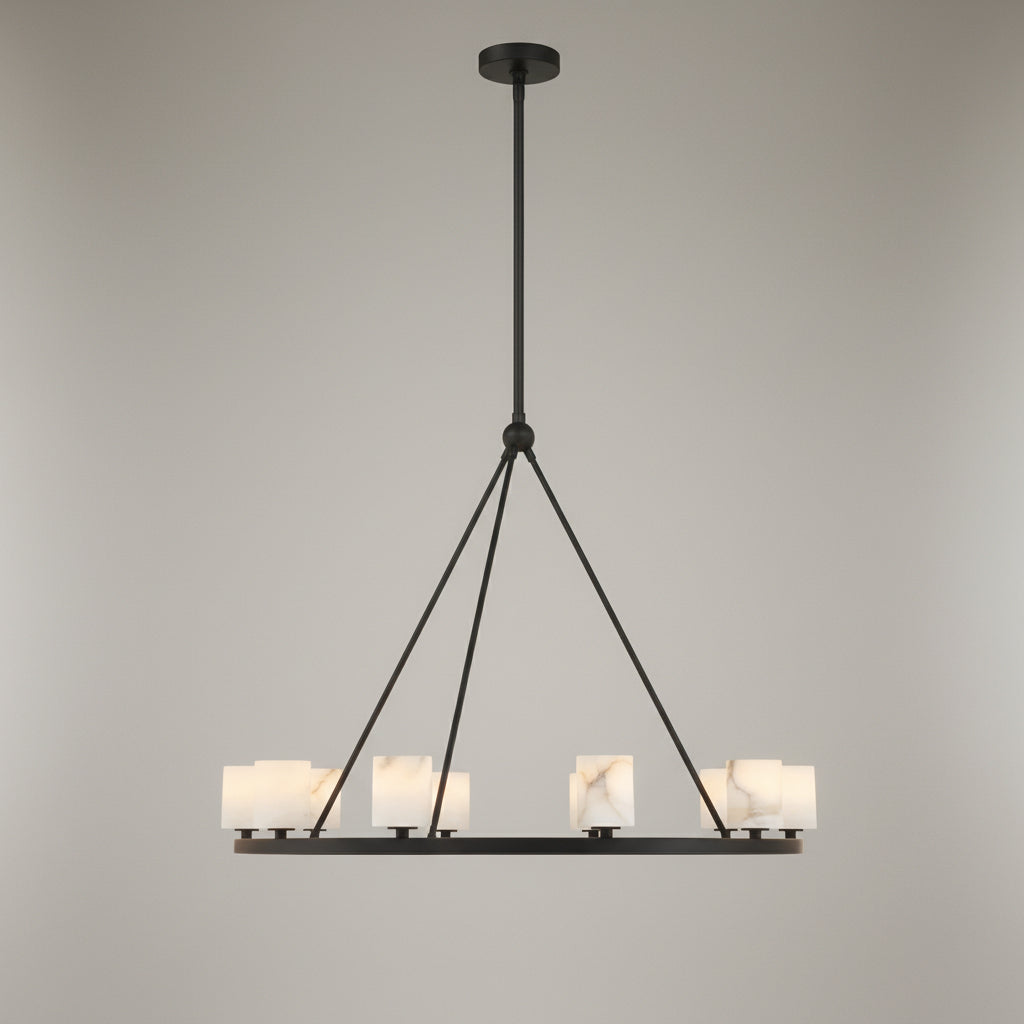 Aragon 12 Light Chandelier Alabaster