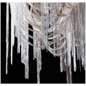 Alisa Luxury Aluminum Chain Tassel Chandelier - kimoylights