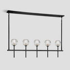 Kelly Clear Glass Linear Chandelier