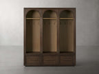 Hattie Triple Entryway Cabinet in Oak  69.75"W