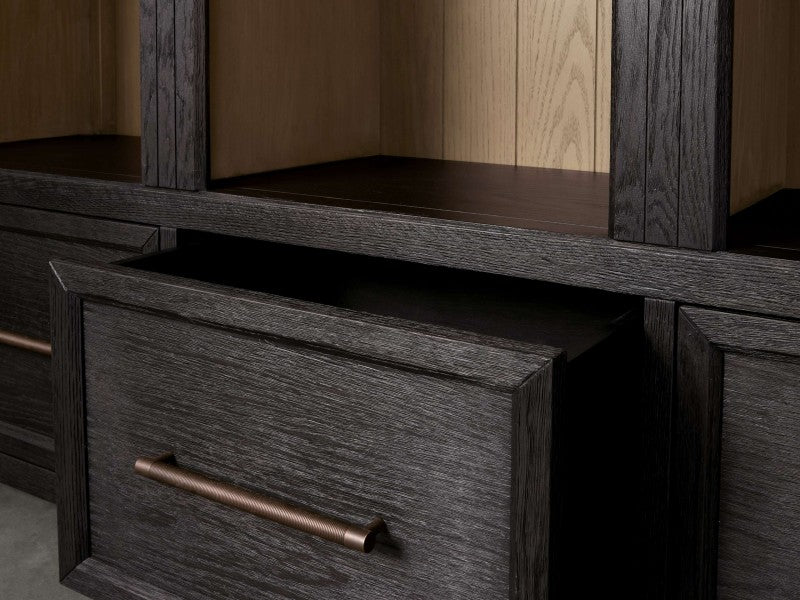 Hattie Triple Entryway Cabinet in Oak  69.75"W