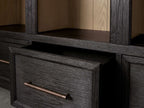 Hattie Triple Entryway Cabinet in Oak  69.75"W