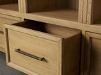 Hattie Triple Entryway Cabinet in Oak  69.75"W