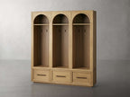 Hattie Triple Entryway Cabinet in Oak  69.75"W