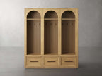 Hattie Triple Entryway Cabinet in Oak  69.75"W