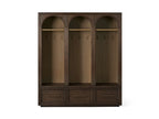 Hattie Triple Entryway Cabinet in Oak  69.75"W