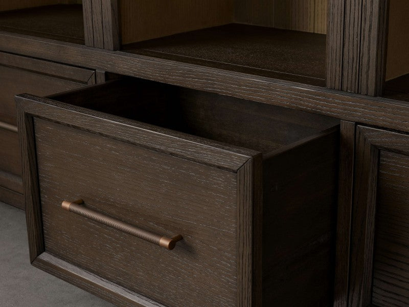 Hattie Triple Entryway Cabinet in Oak  69.75"W