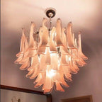 Murano Chandelier – 53 petals – Pink
