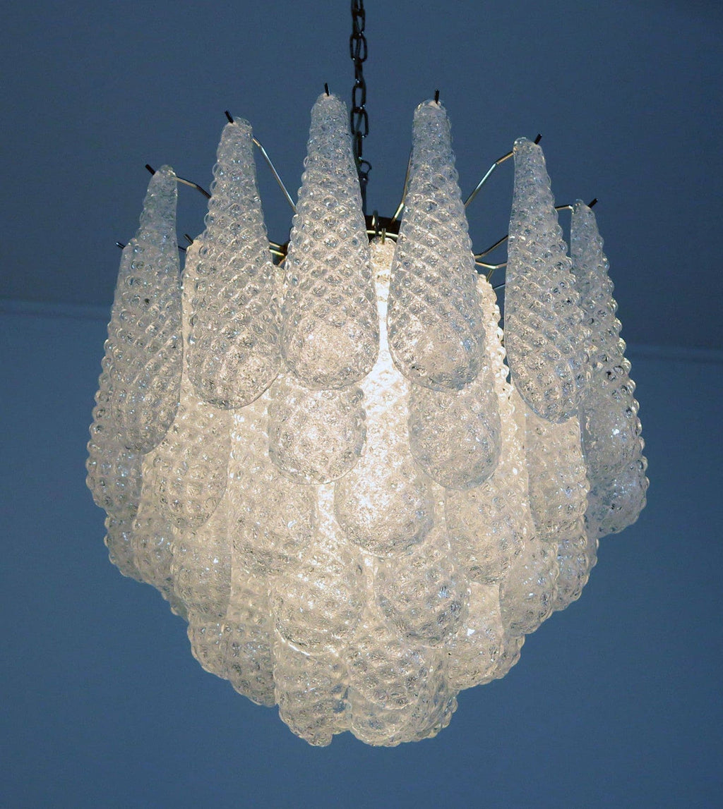Murano Chandelier 41 Drops Transparent