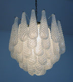 Murano Chandelier 41 Drops Transparent