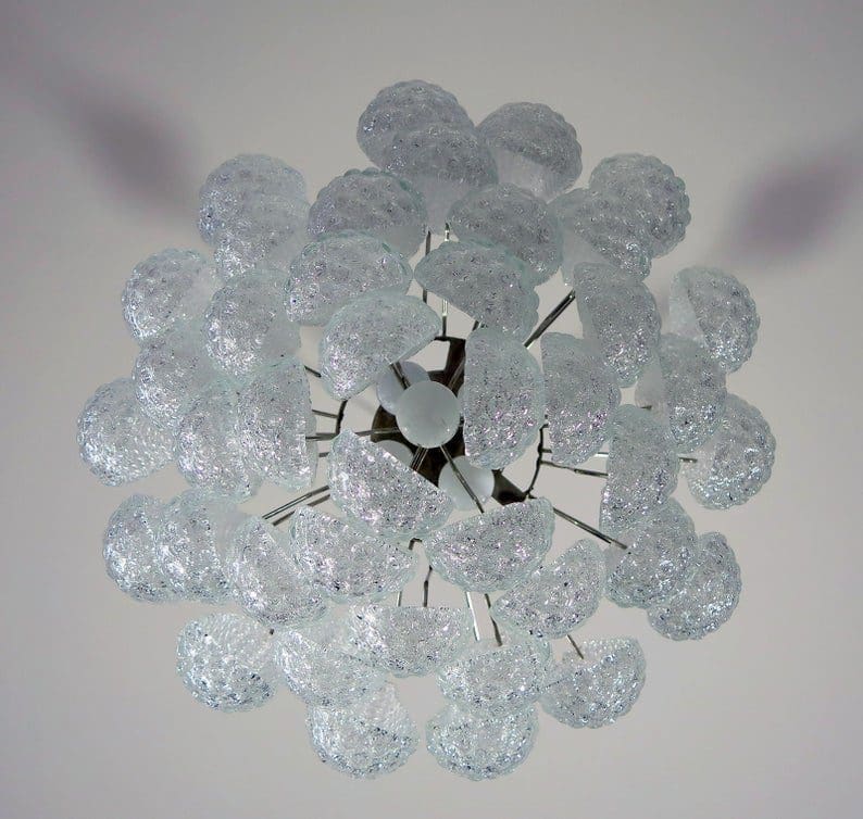Murano Chandelier 41 Drops Transparent