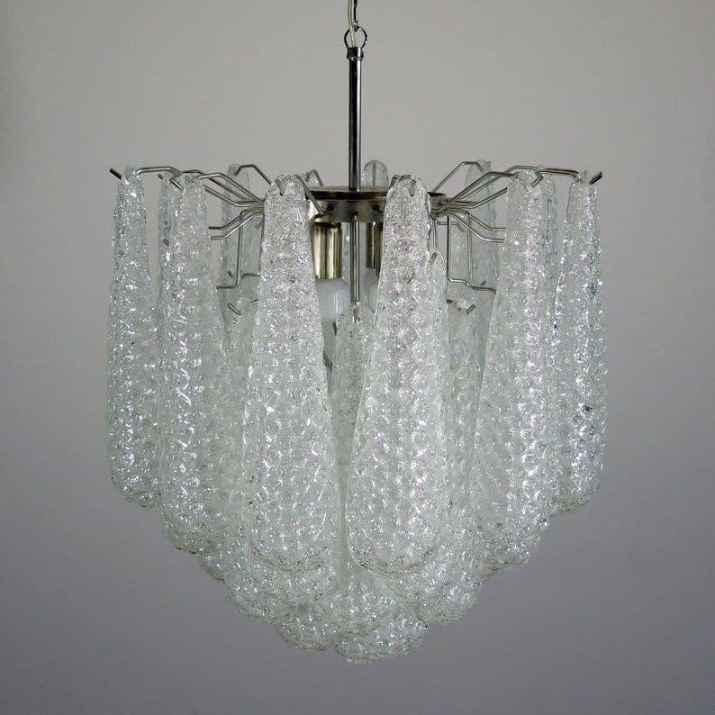 Murano Chandelier 41 Drops Transparent