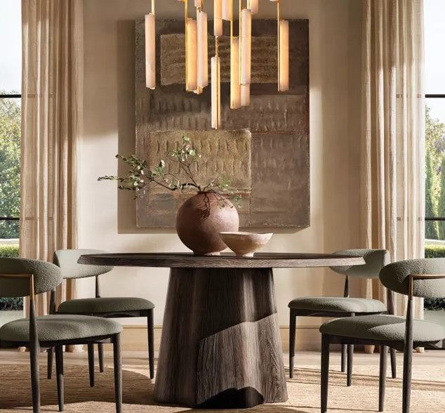 Audubon Alabaster Round Chandelier 40"