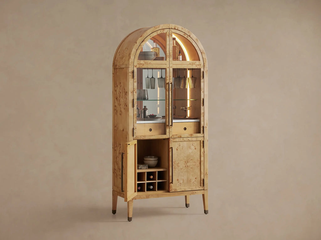 Hattie Burl Bar Cabinet