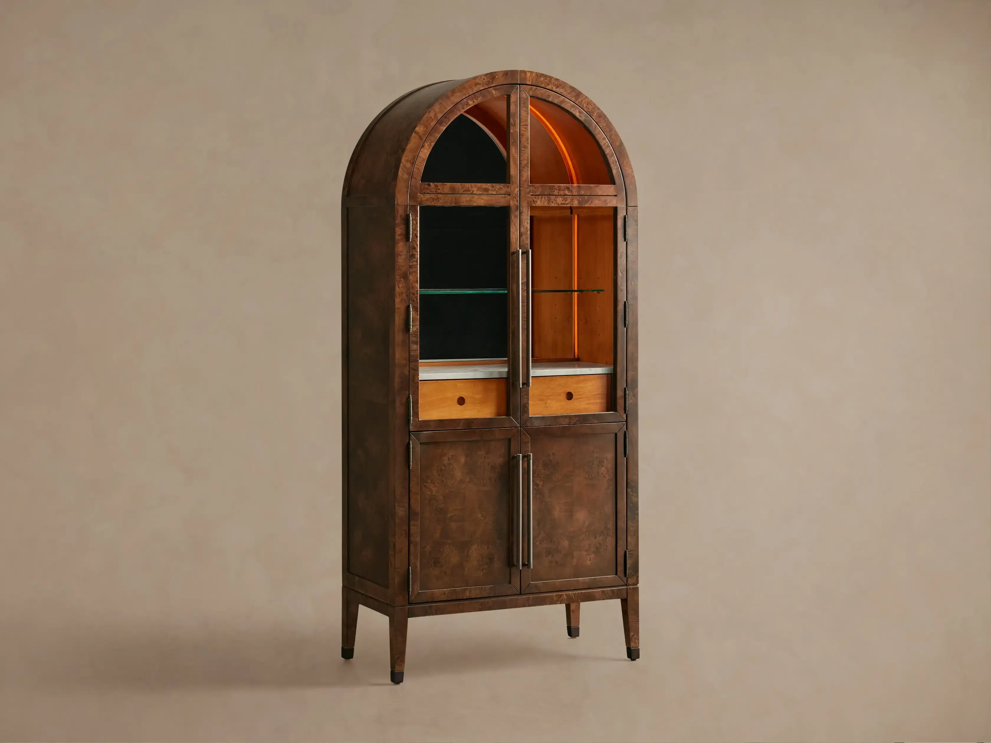 Hattie Burl Bar Cabinet