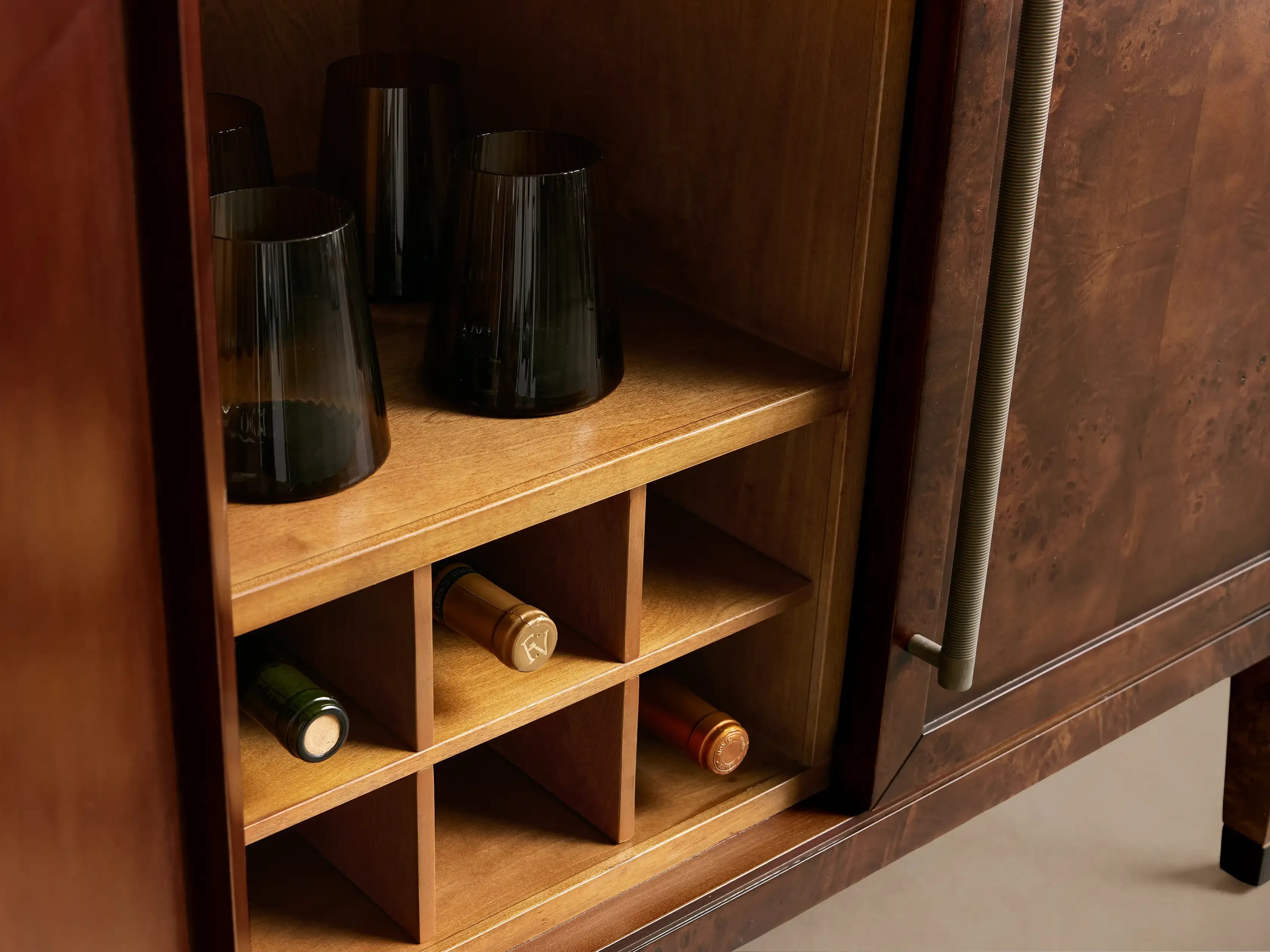 Hattie Burl Bar Cabinet