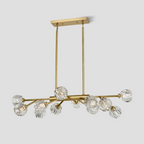 Kelly Clear Glass Linear Chandelier