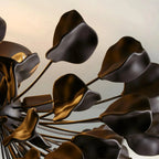 Lunaria Ceramic Leaves Flush Mount