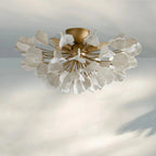 Lunaria Ceramic Leaves Flush Mount