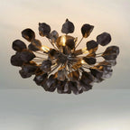 Lunaria Ceramic Leaves Flush Mount