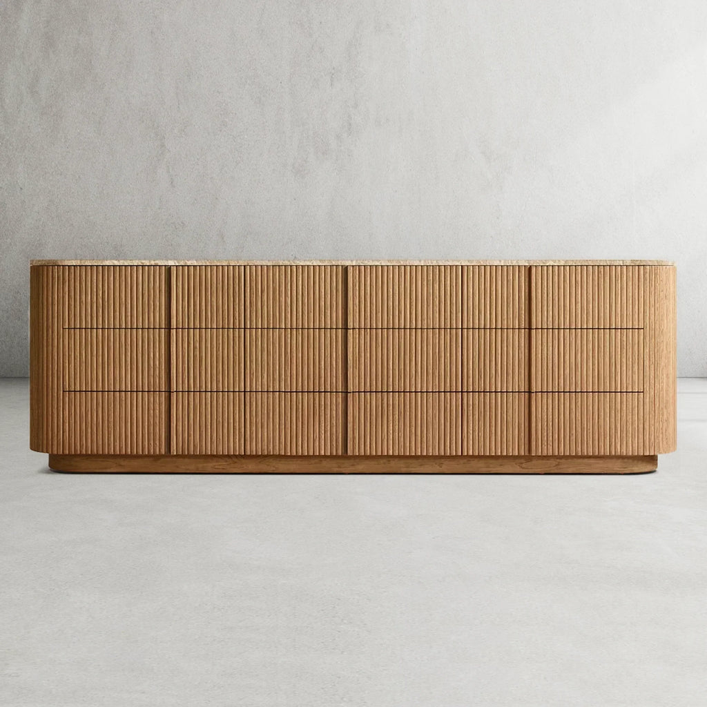 Mulholland Modern Stone 9-Drawer Dresser