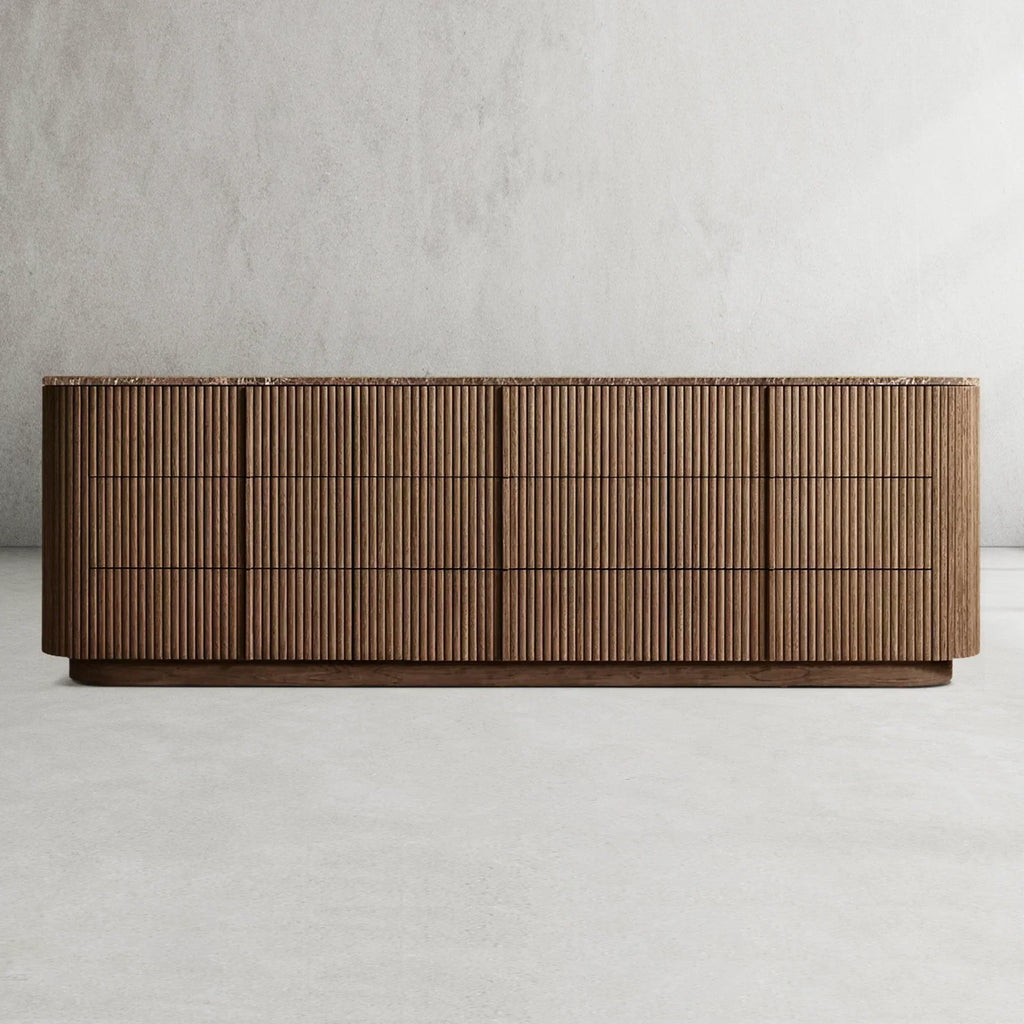 Mulholland Modern Stone 9-Drawer Dresser