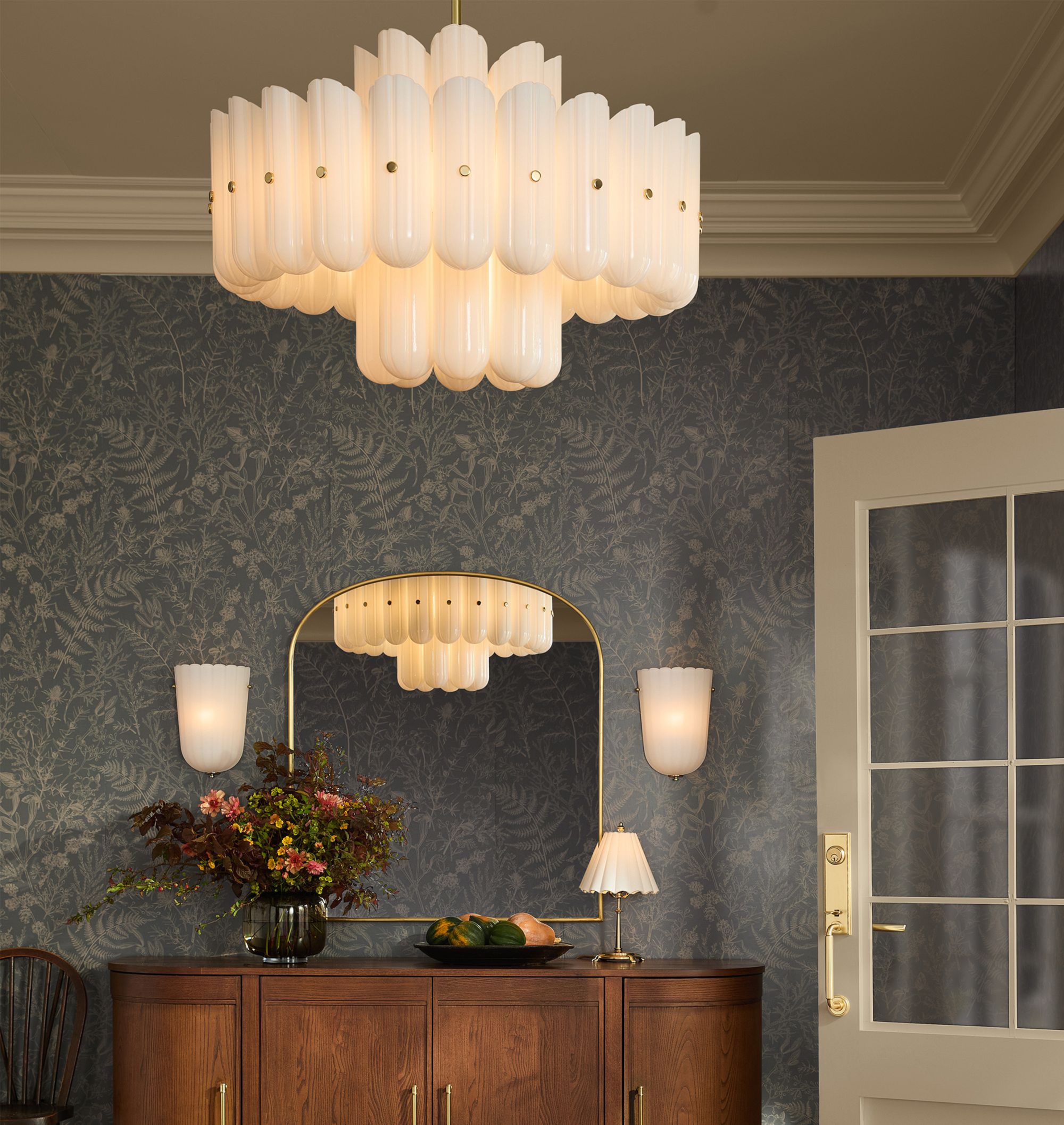 Lorna LED Double Tier Chandelier 25" 35" 46"