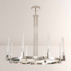 Cannele Glass Round Chandelier 36''