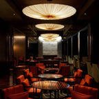 Silk Over Metal Living Room Chandelier- Kimoylights