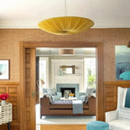 Silk Over Metal Living Room Chandelier - kimoylights