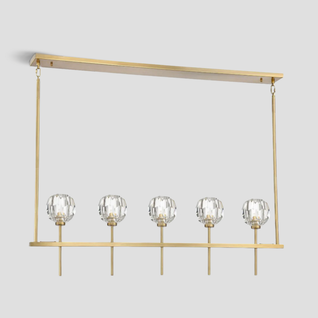 Kelly Clear Glass Linear Chandelier