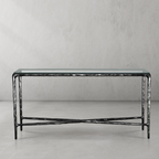Thaddeus Rectangle Glass Console Table 60" 72"