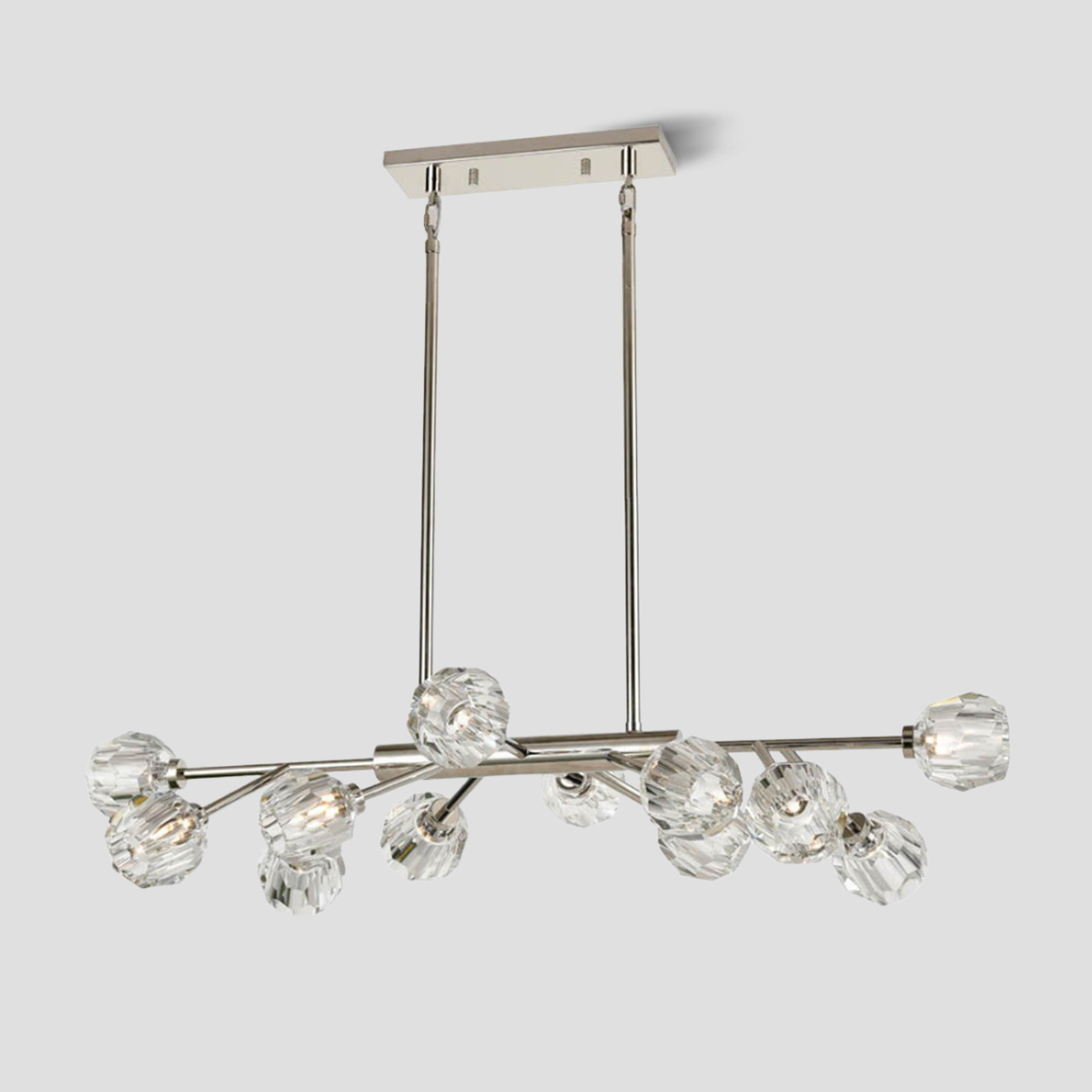 Kelly Clear Glass Linear Chandelier