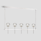 Kelly Clear Glass Linear Chandelier
